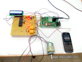SMS based DC Motor Control